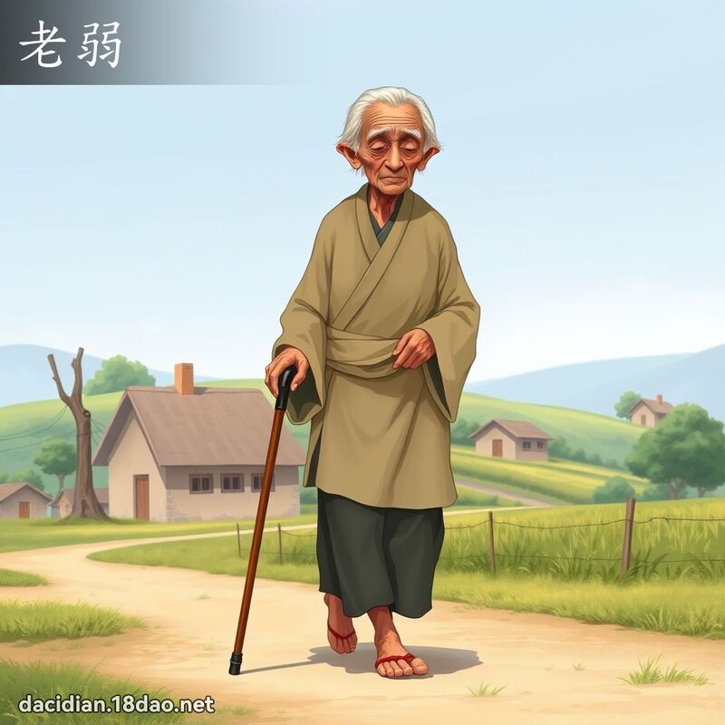 老弱 - 國語大辭典配圖