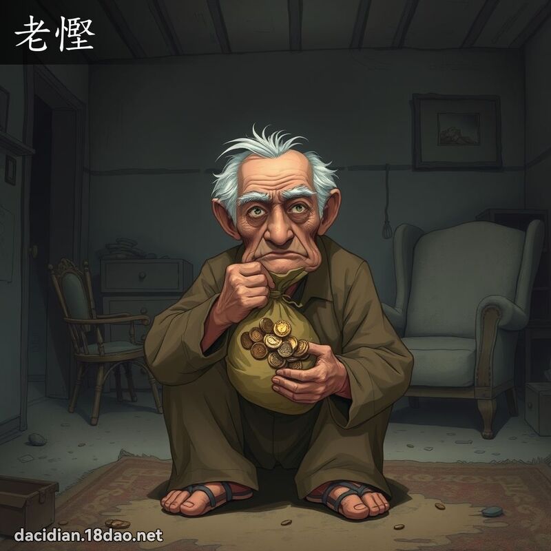 老慳 - 國語大辭典配圖