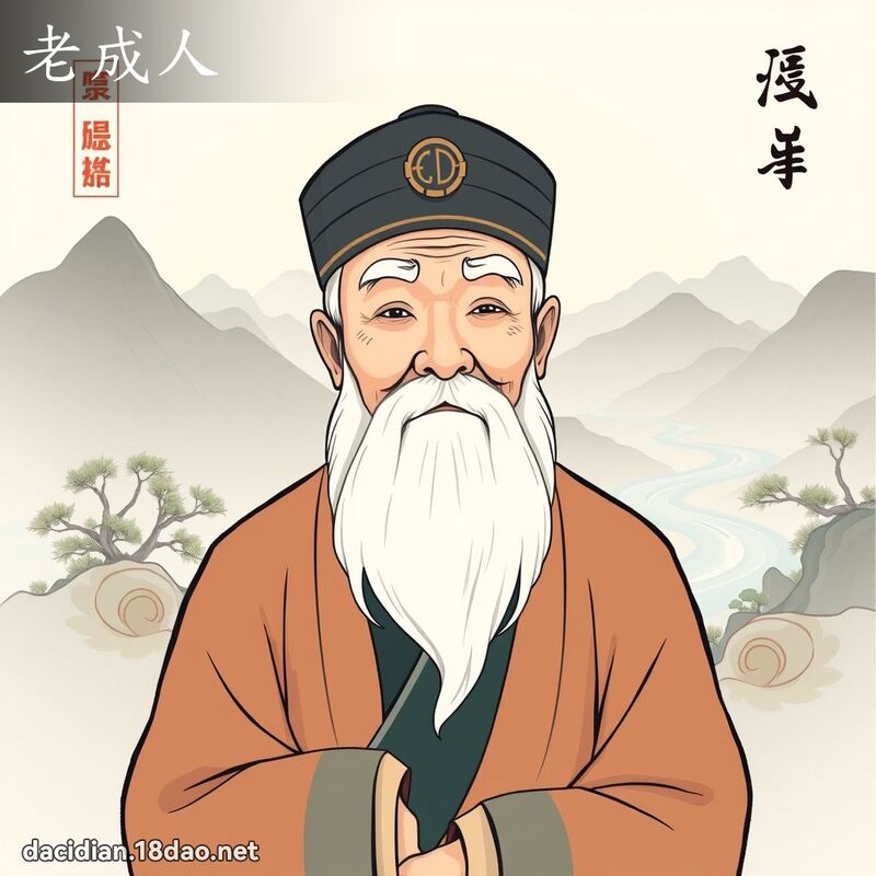 老成人 - 國語大辭典配圖
