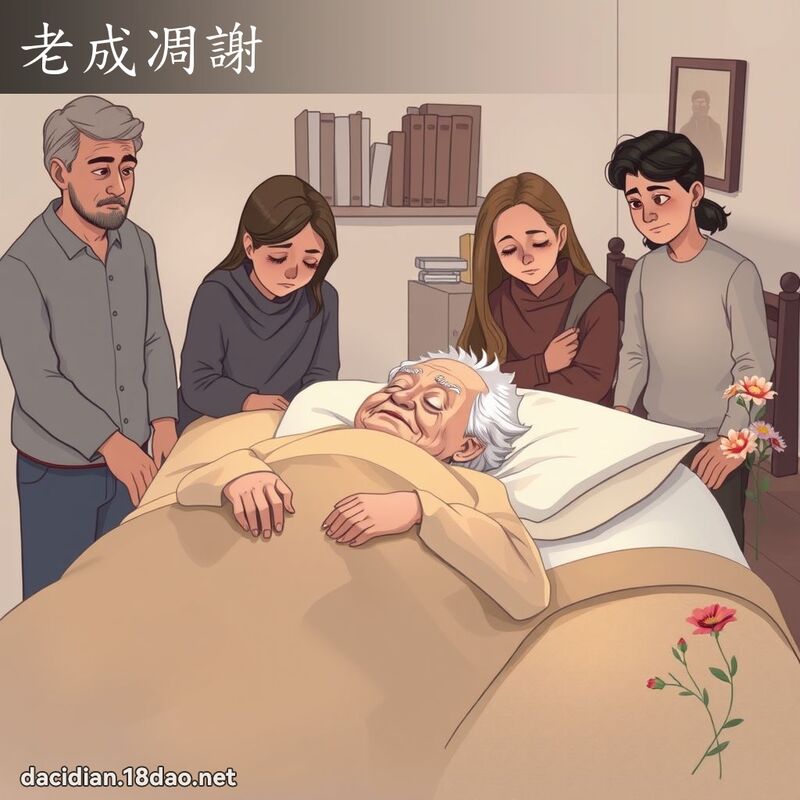 老成凋谢 - 国语大辞典配图