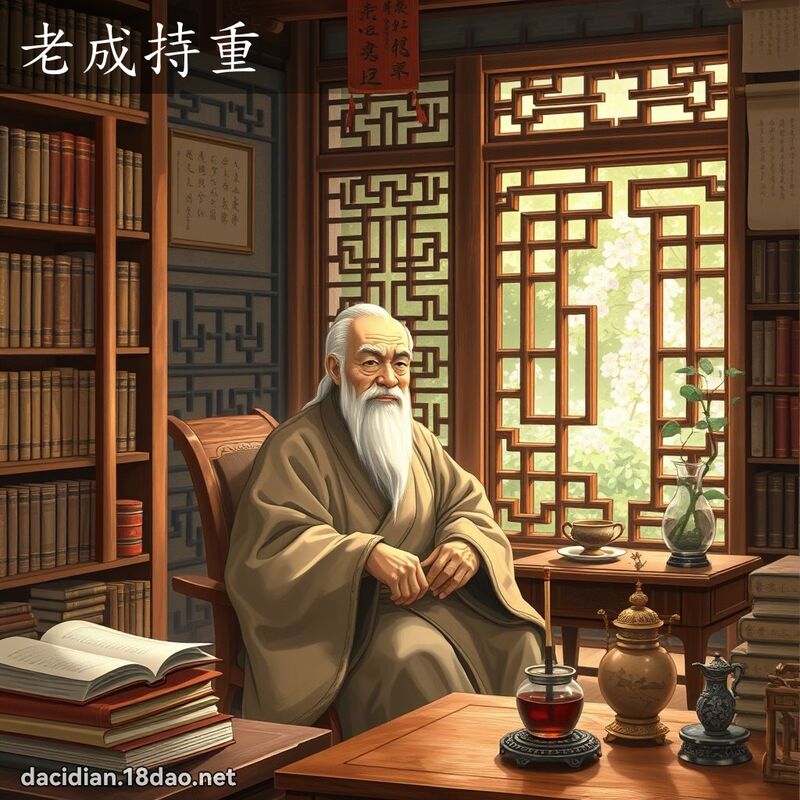 老成持重 - 国语大辞典配图