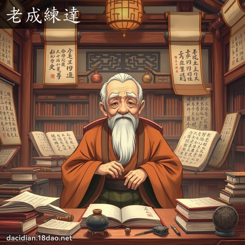 老成練達 - 國語大辭典配圖