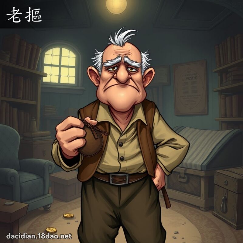 老摳 - 國語大辭典配圖