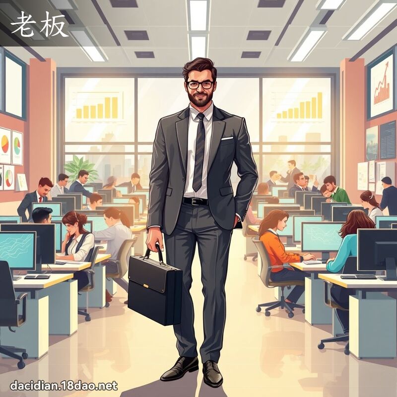 老板 - 國語大辭典配圖
