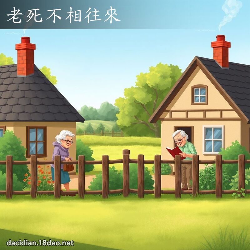 老死不相往来 - 国语大辞典配图