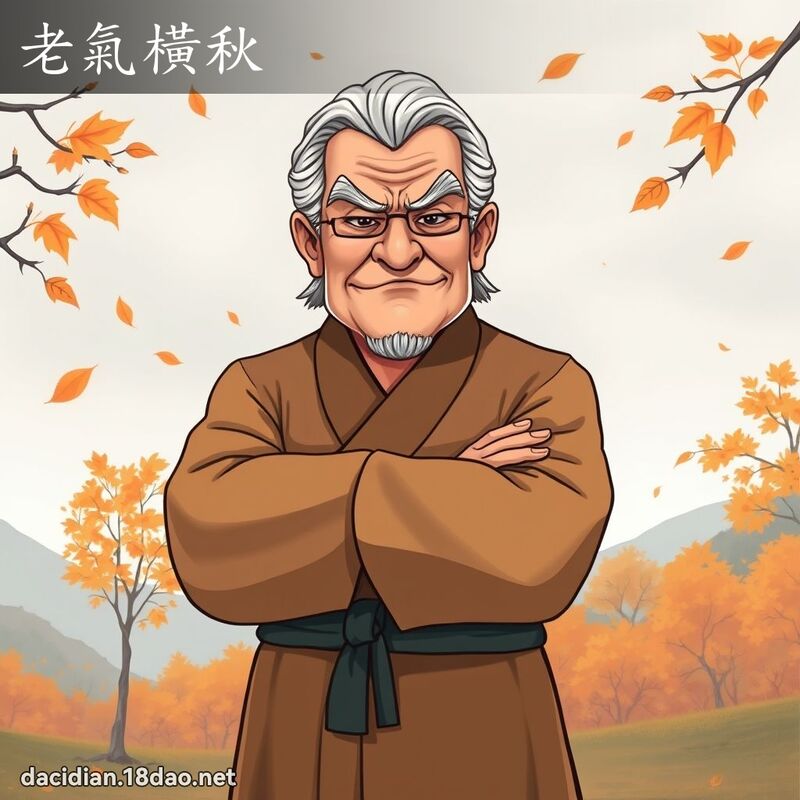 老氣橫秋 - 國語大辭典配圖