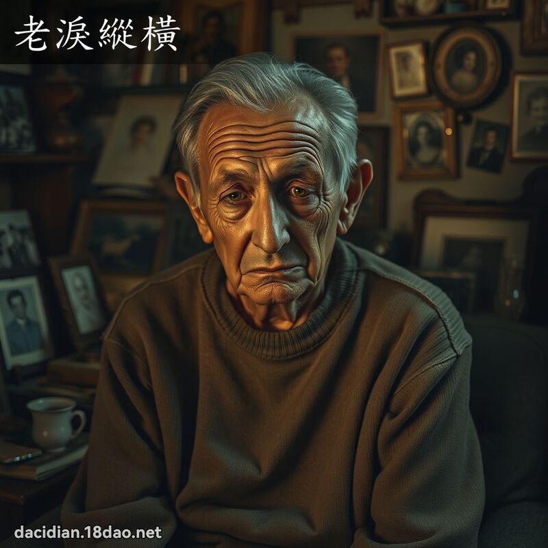 老淚縱橫 - 國語大辭典配圖