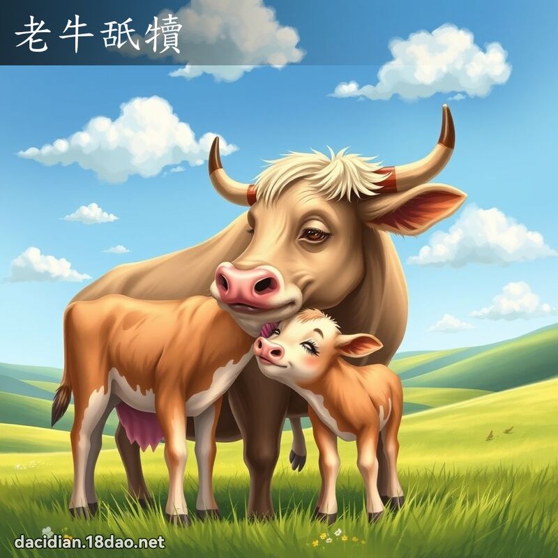 老牛舐犢 - 國語大辭典配圖