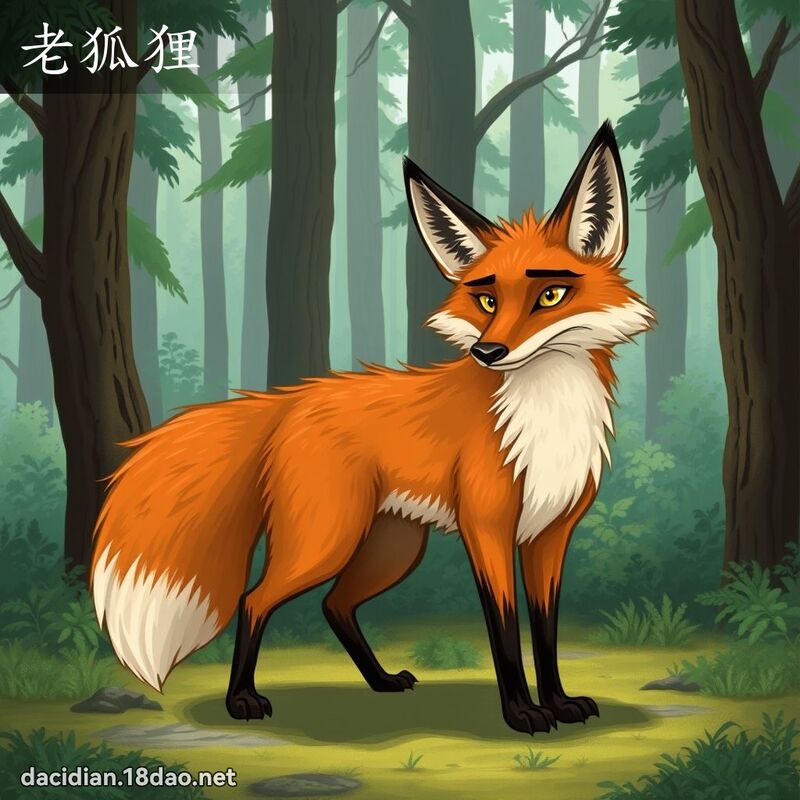 老狐狸 - 國語大辭典配圖