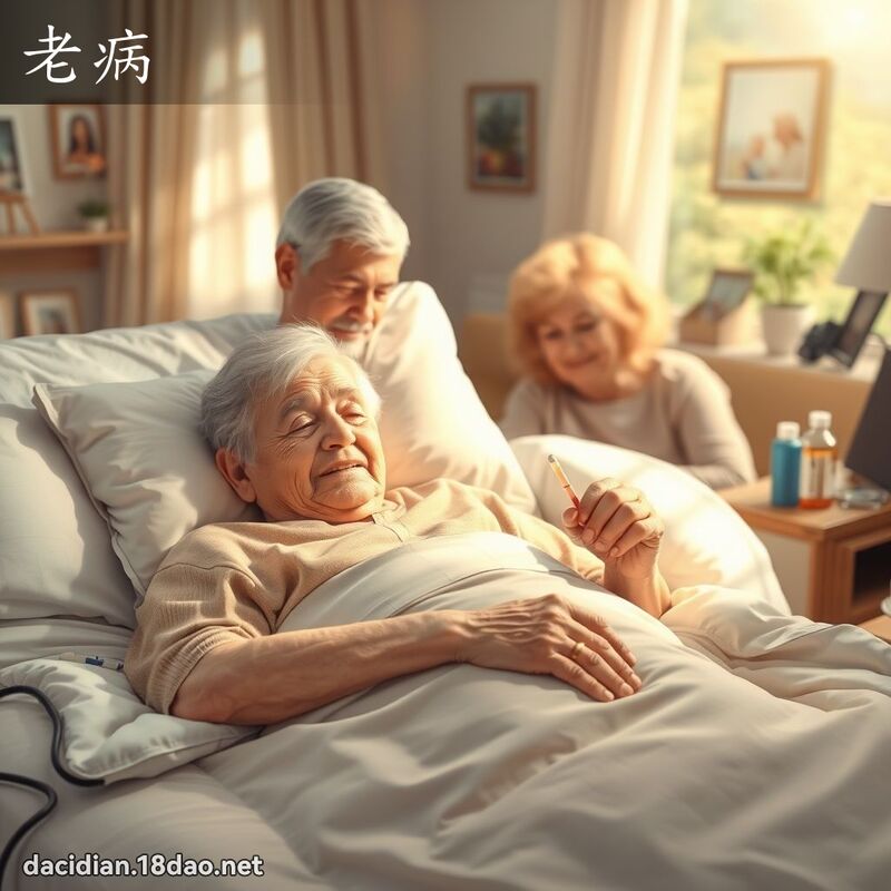 老病 - 國語大辭典配圖