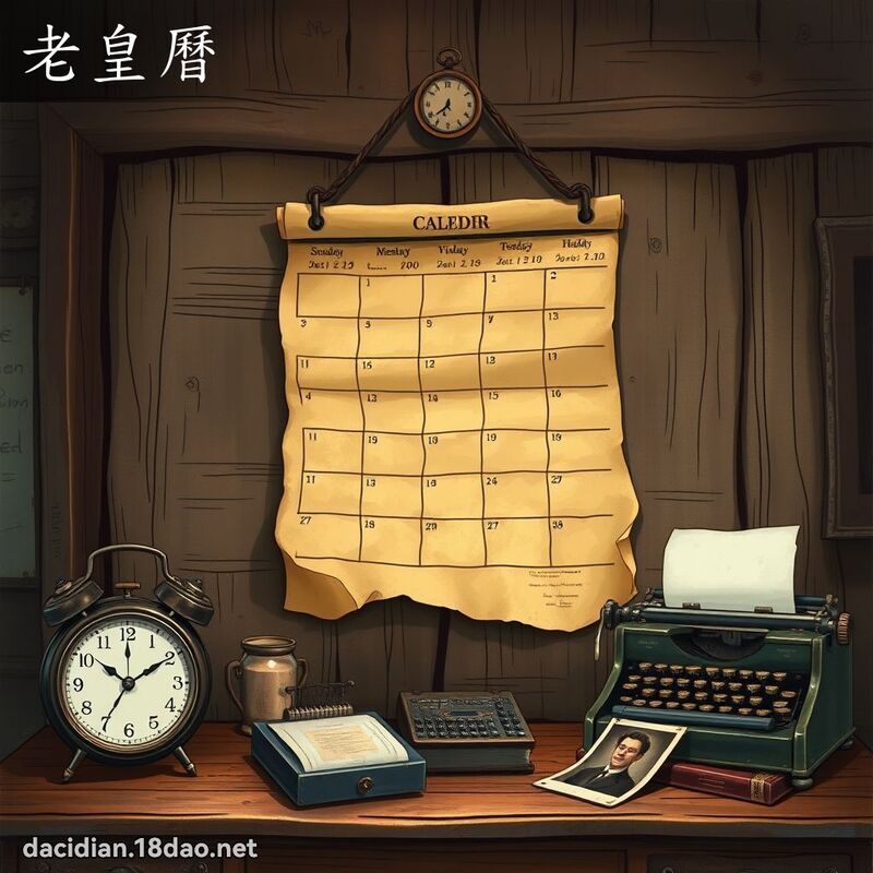 老皇曆 - 國語大辭典配圖