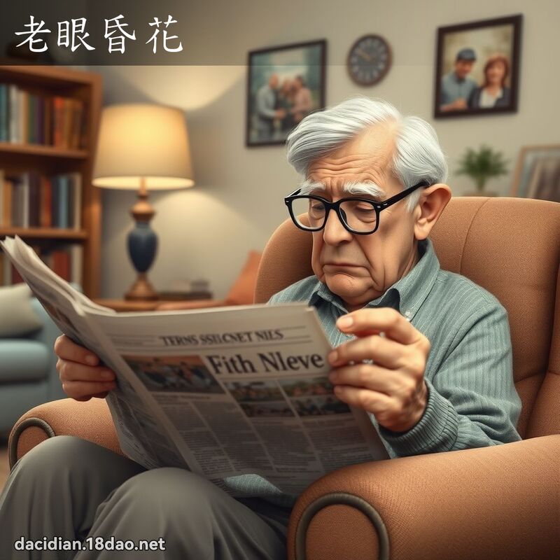 老眼昏花 - 國語大辭典配圖