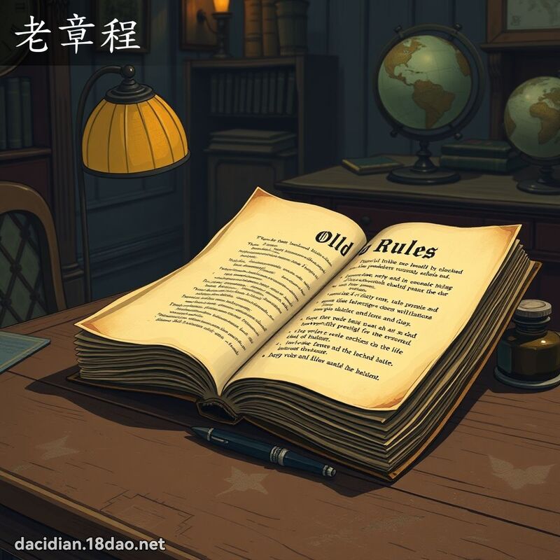 老章程 - 國語大辭典配圖