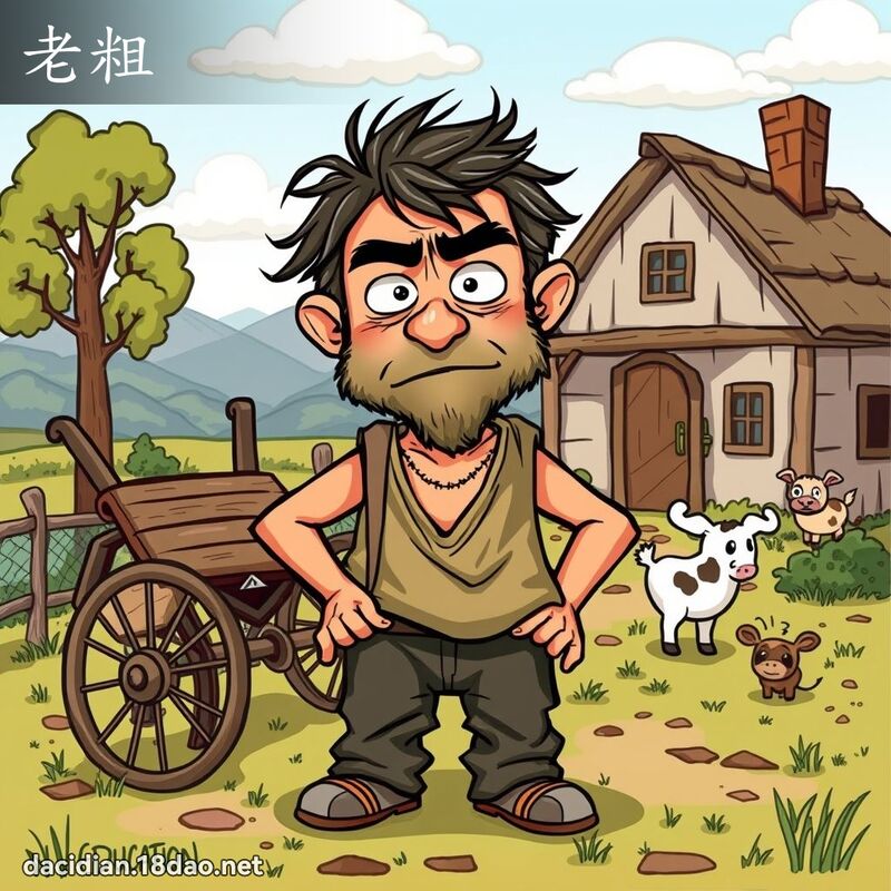 老粗 - 國語大辭典配圖