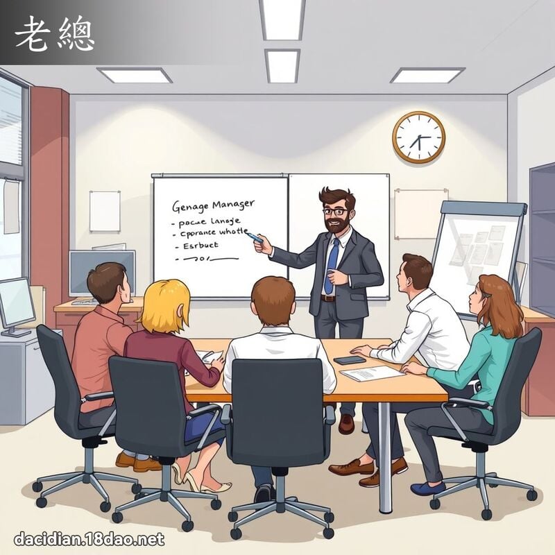 老总 - 国语大辞典配图