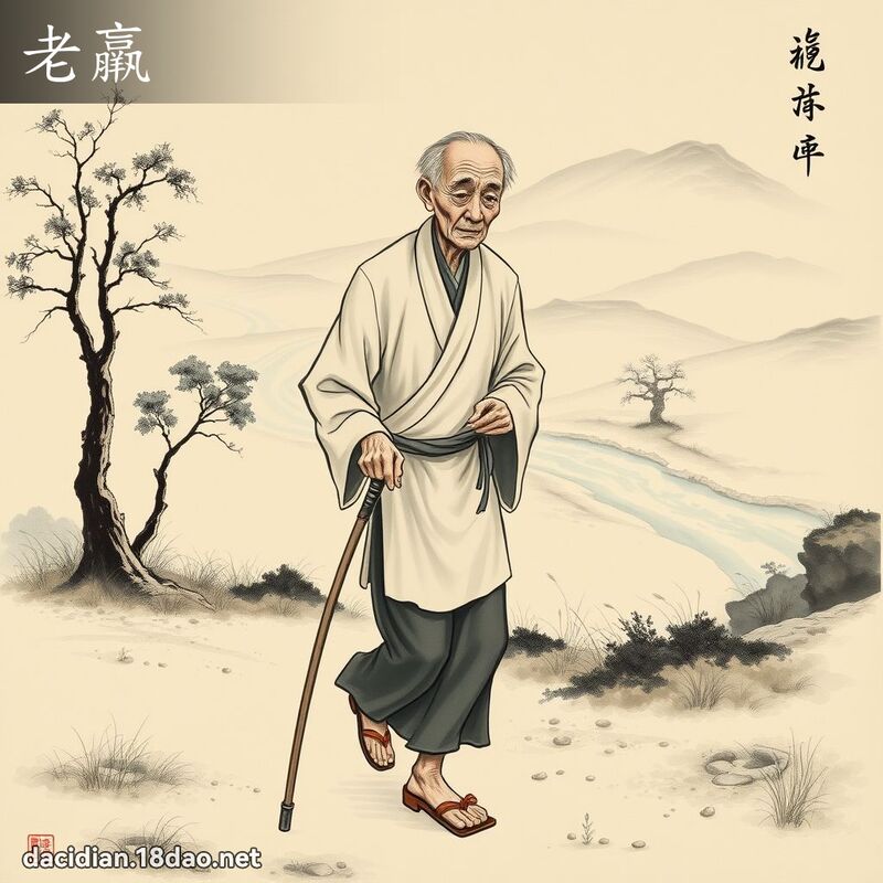 老羸 - 國語大辭典配圖