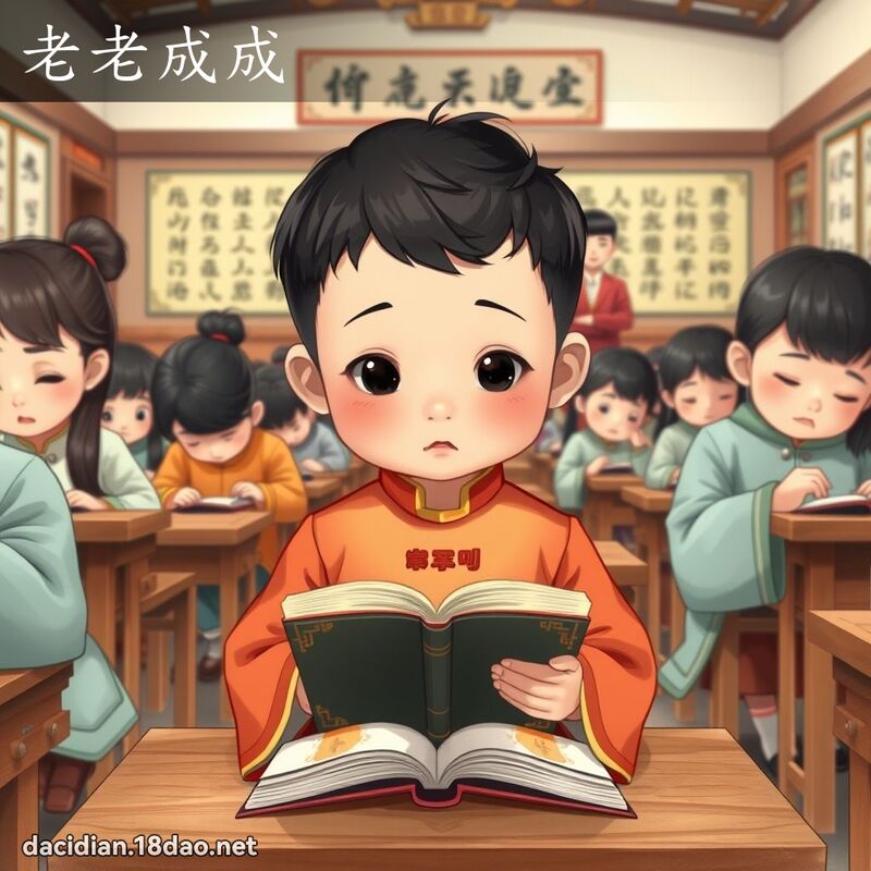 老老成成 - 國語大辭典配圖