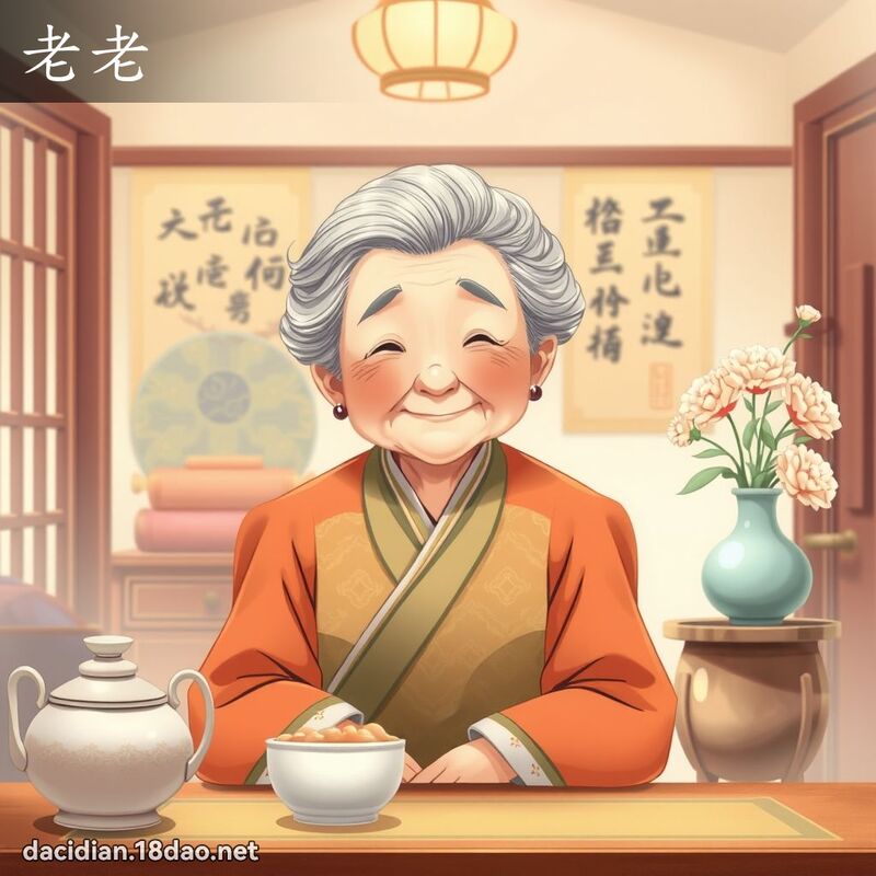 老老 - 國語大辭典配圖