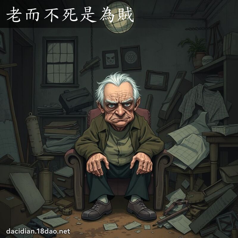 老而不死是為賊 - 國語大辭典配圖