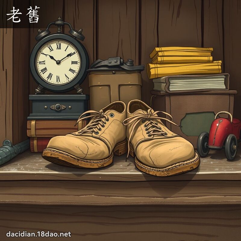 老舊 - 國語大辭典配圖