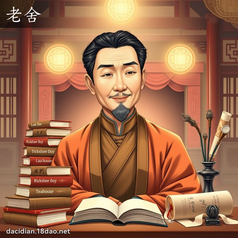 老舍 - 国语大辞典配图