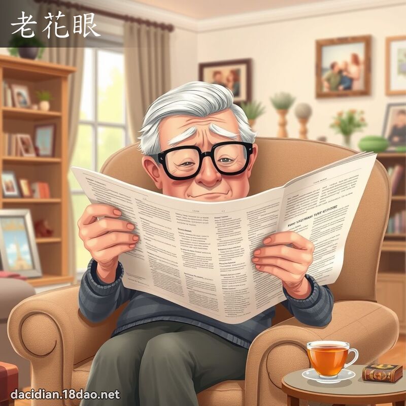 老花眼 - 國語大辭典配圖