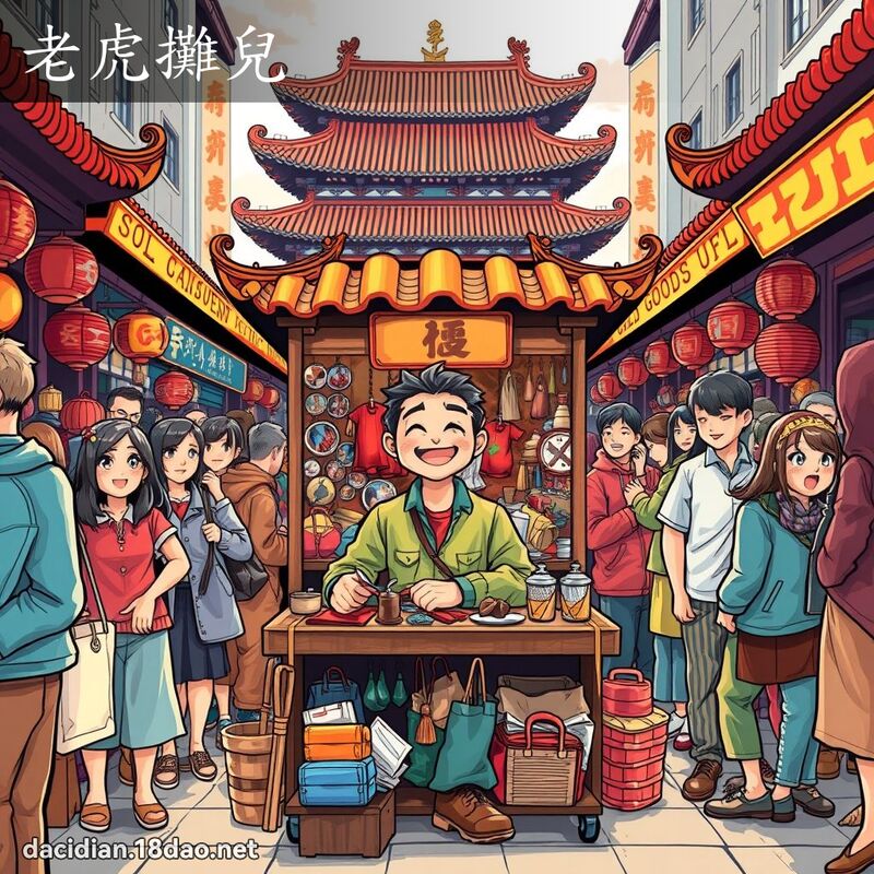 老虎攤兒 - 國語大辭典配圖
