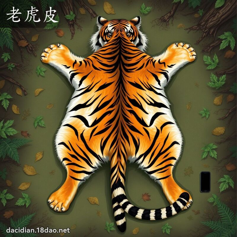老虎皮 - 国语大辞典配图