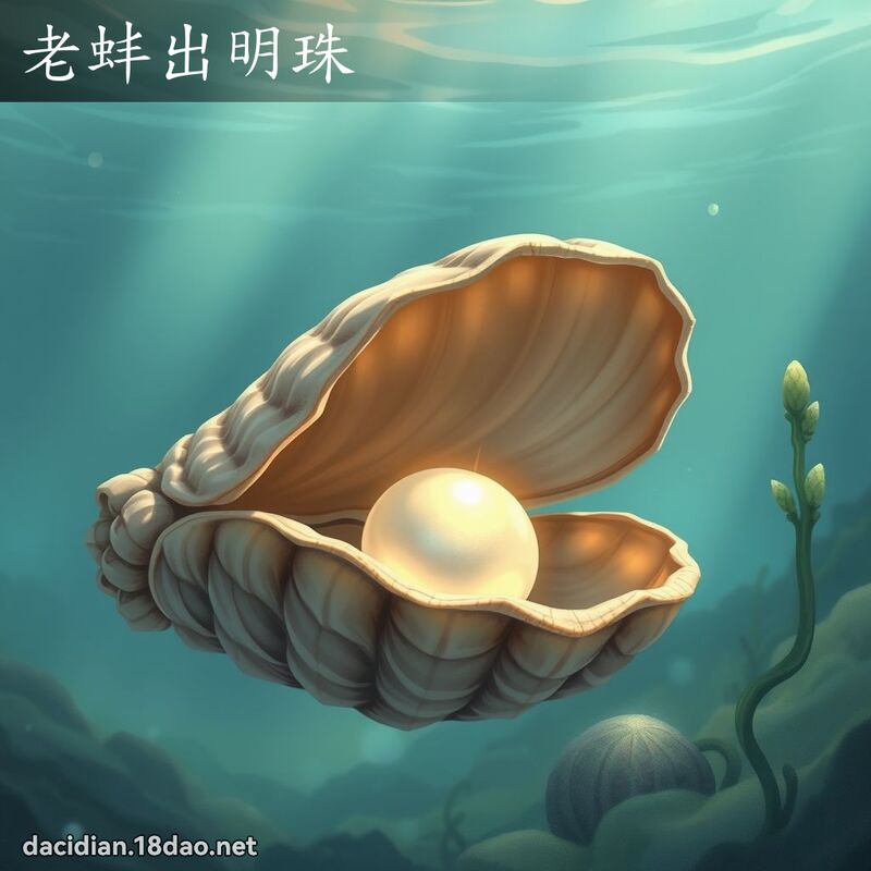 老蚌出明珠 - 国语大辞典配图