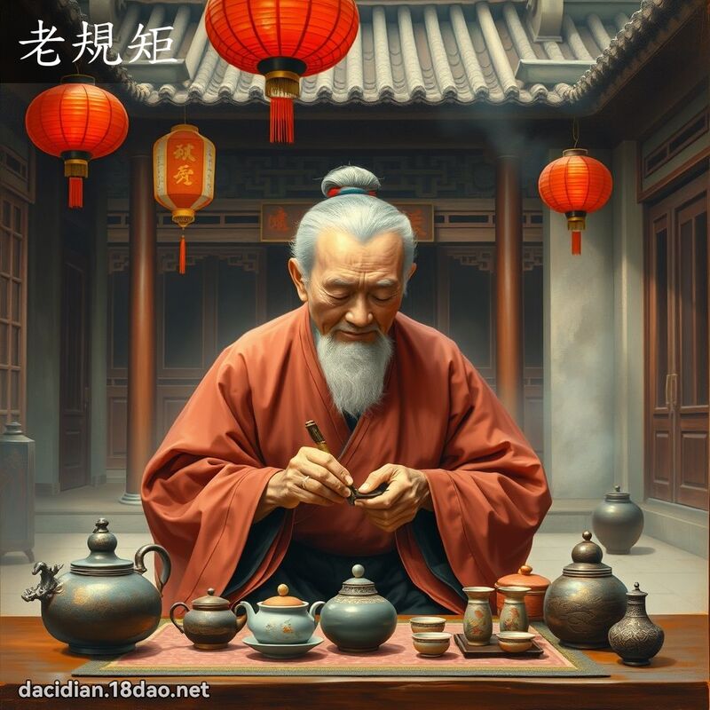 老規矩 - 國語大辭典配圖
