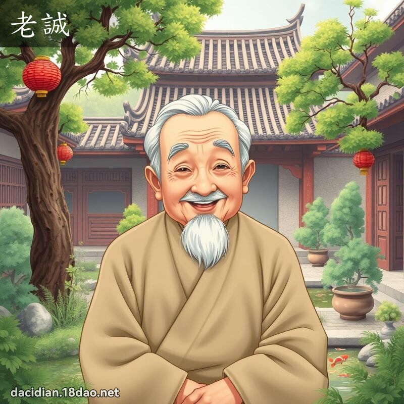 老诚 - 国语大辞典配图