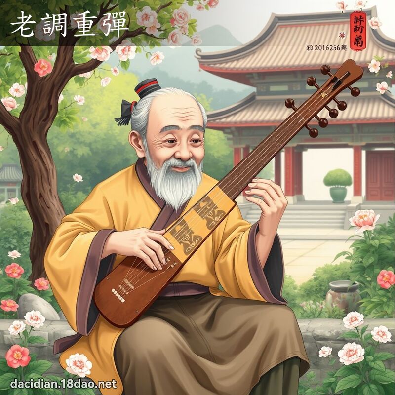 老调重弹 - 国语大辞典配图