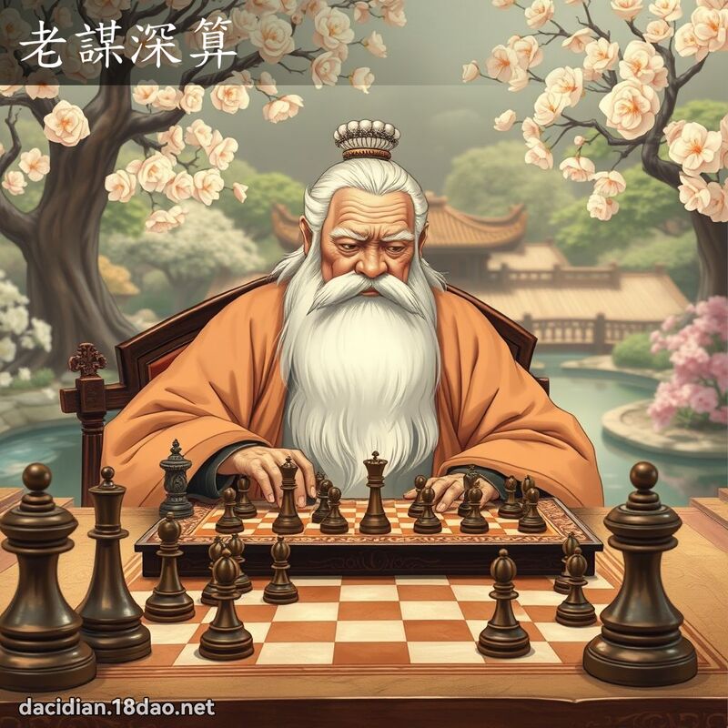 老謀深算 - 國語大辭典配圖