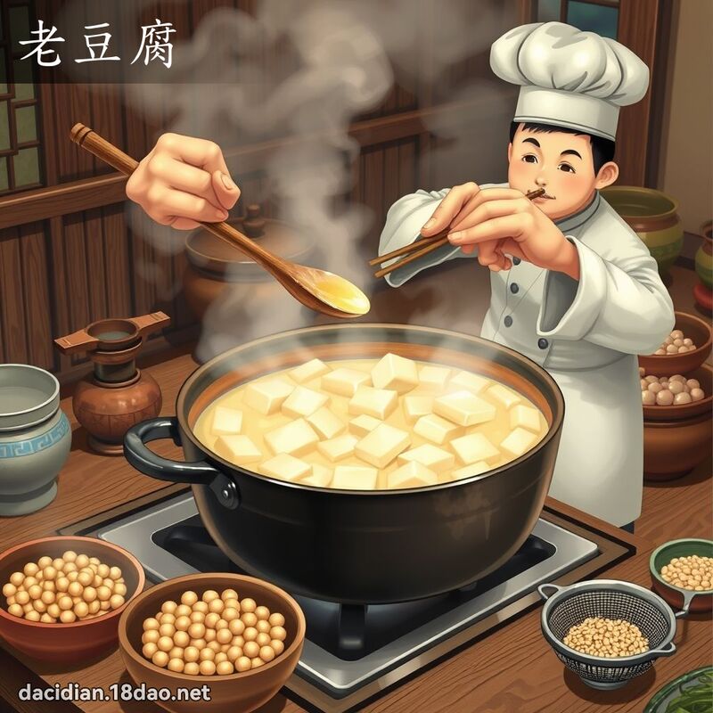 老豆腐 - 國語大辭典配圖