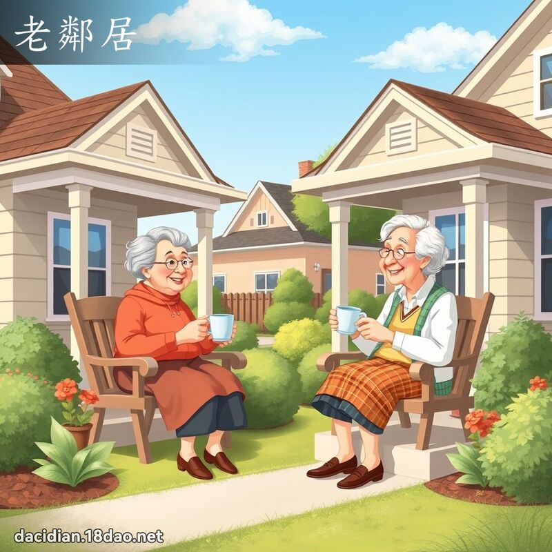 老鄰居 - 國語大辭典配圖