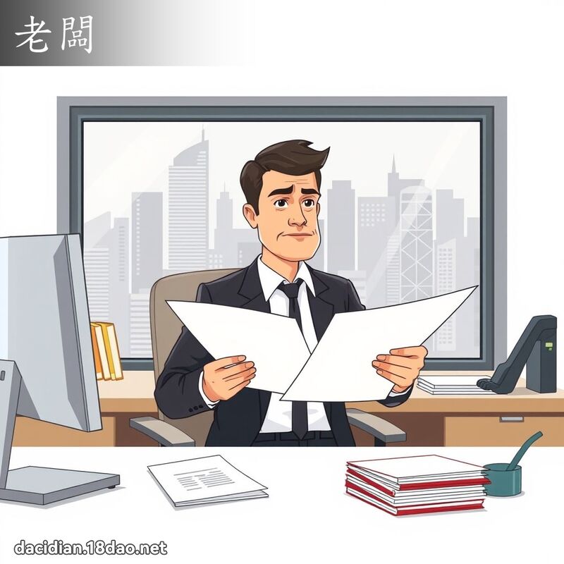 老闆 - 國語大辭典配圖