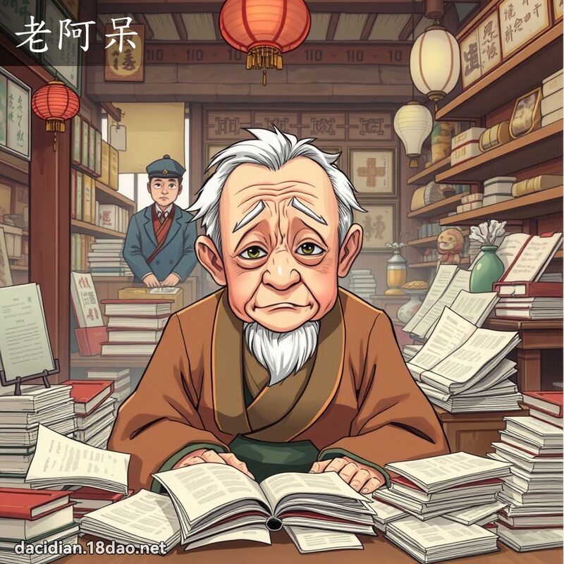 老阿呆 - 国语大辞典配图