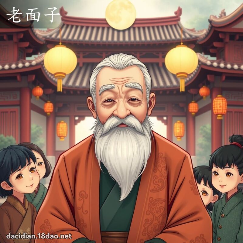 老面子 - 國語大辭典配圖