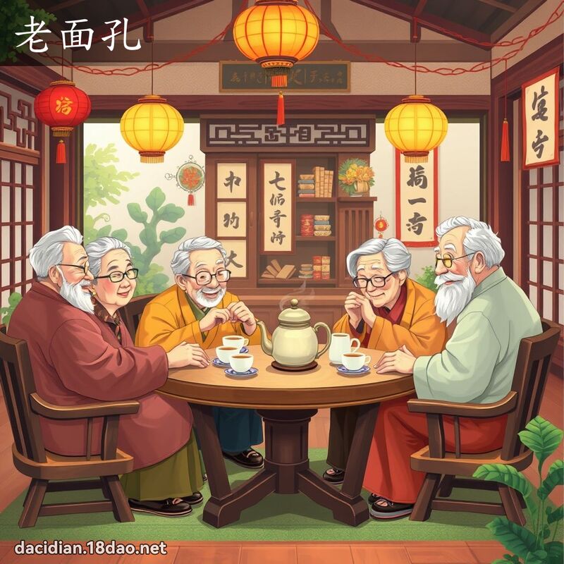 老面孔 - 国语大辞典配图