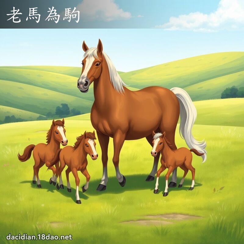 老馬為駒 - 國語大辭典配圖