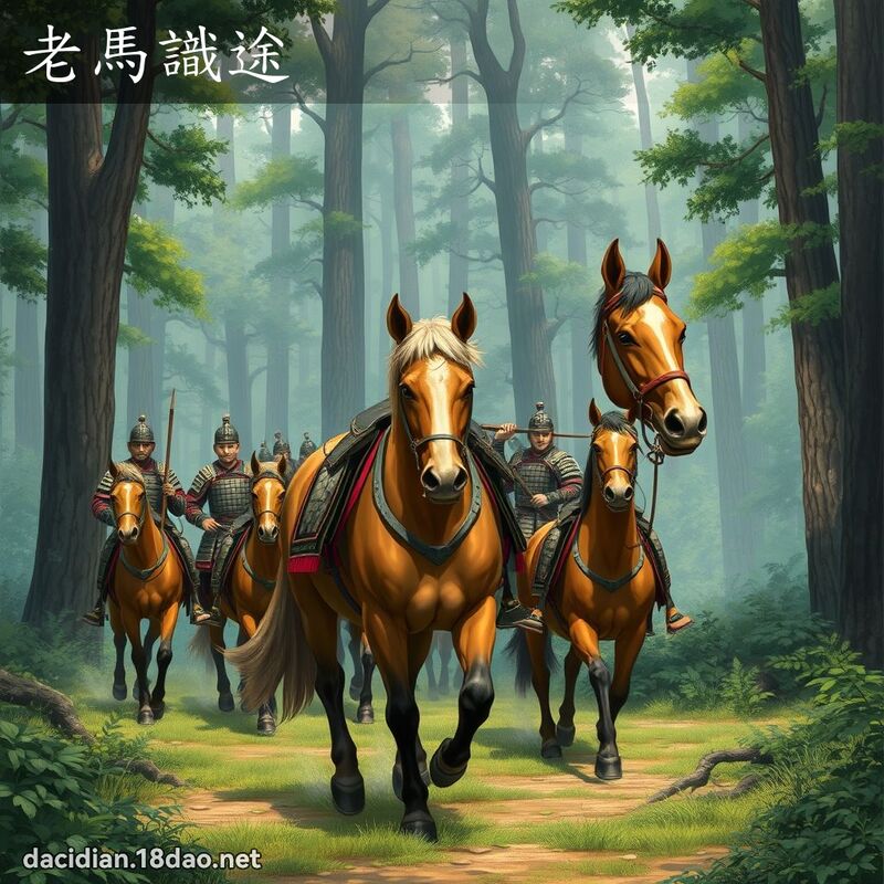 老馬識途 - 國語大辭典配圖