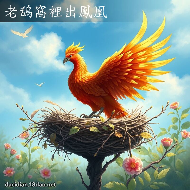 老鴰窩裡出鳳凰 - 國語大辭典配圖