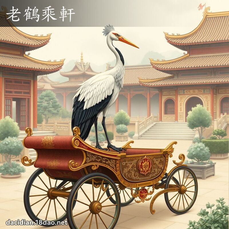 老鹤乘轩 - 国语大辞典配图