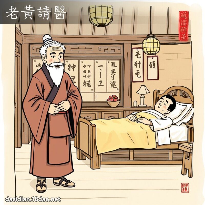 老黄请医 - 国语大辞典配图