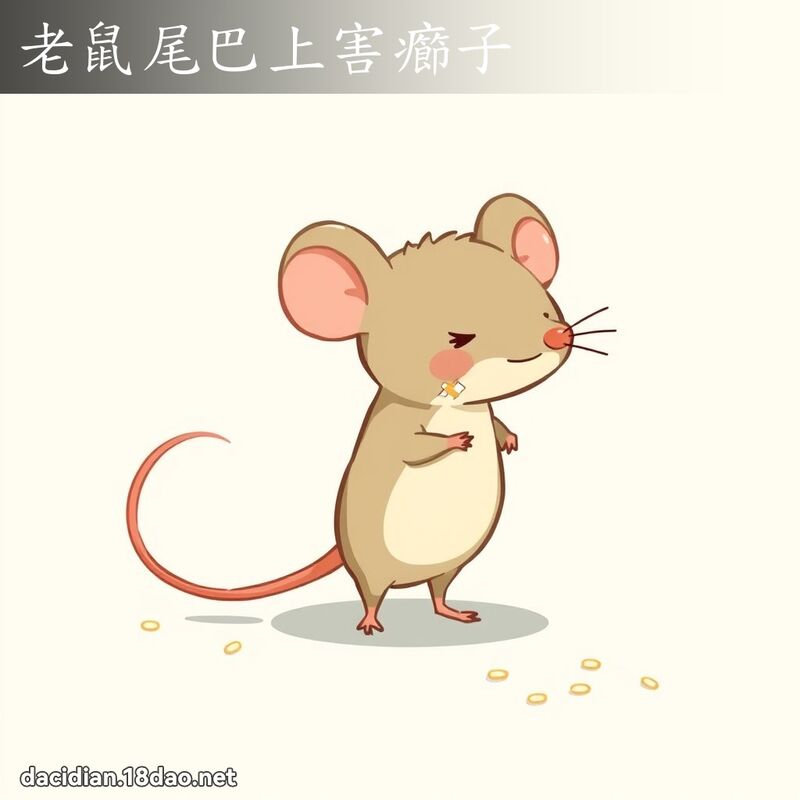 老鼠尾巴上害癤子 - 國語大辭典配圖
