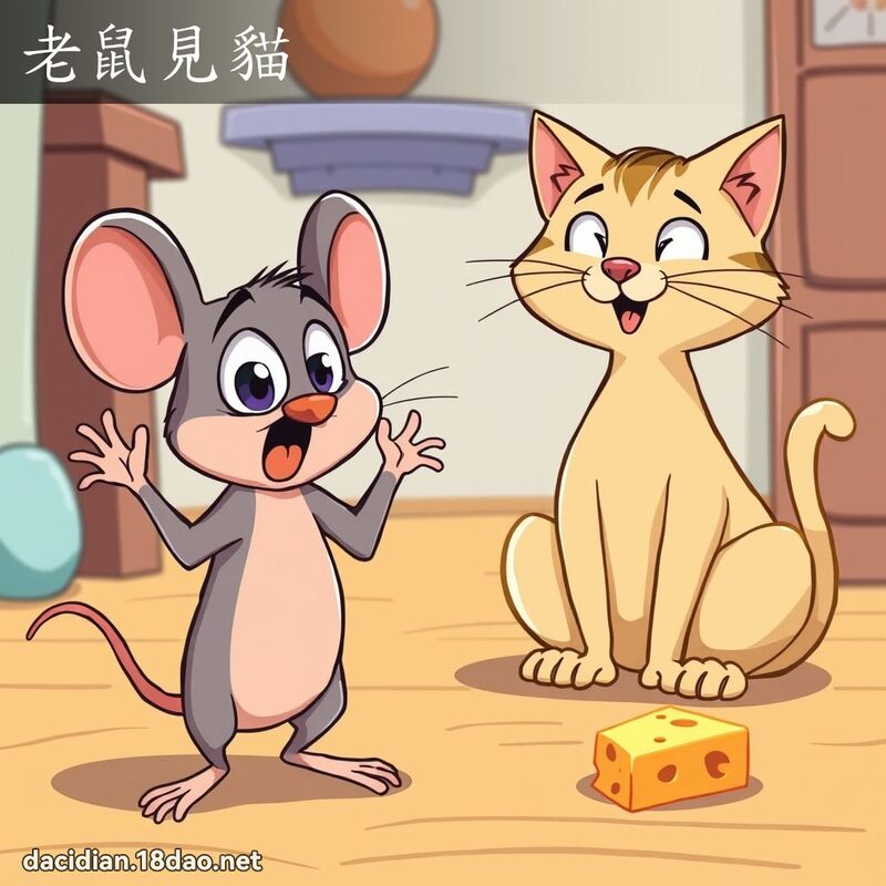 老鼠見貓 - 國語大辭典配圖