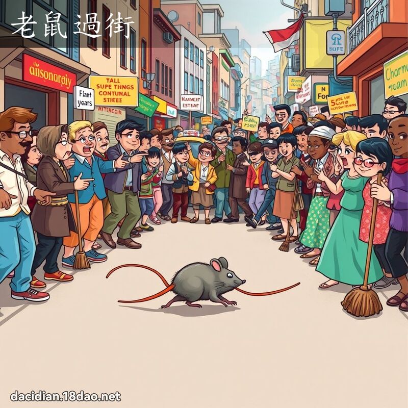 老鼠过街 - 国语大辞典配图