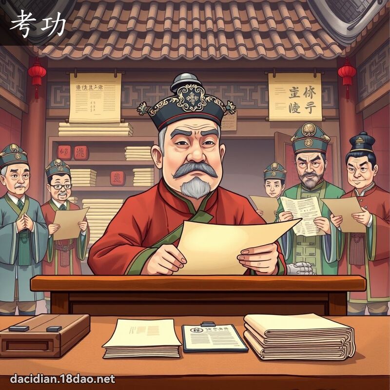 考功 - 國語大辭典配圖
