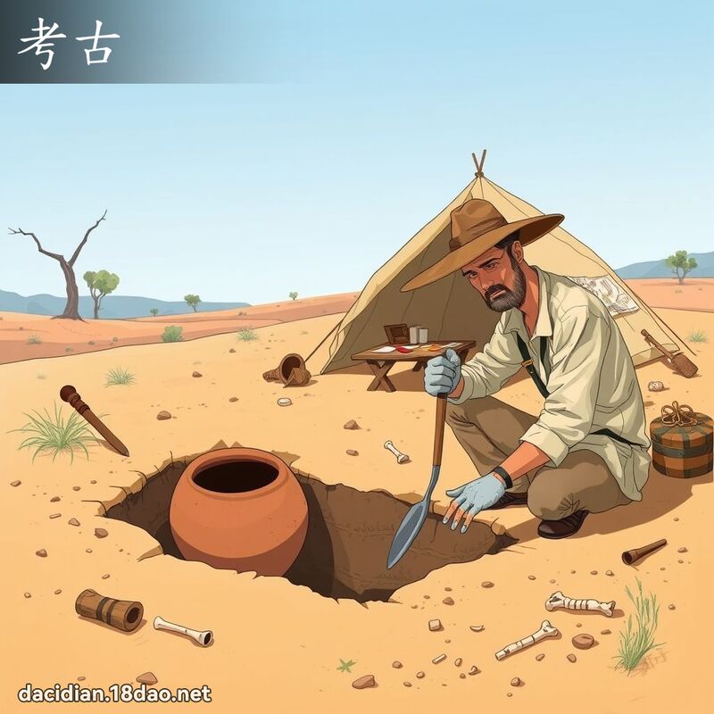 考古 - 国语大辞典配图
