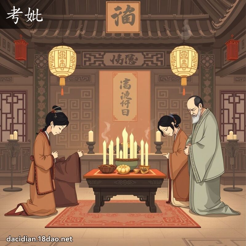 考妣 - 國語大辭典配圖